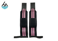 Super Heavy Pink Weight Lifting Wrist Straps Powerlifting With Mutifunction